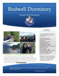 2012 October Issue - Bodwell High School