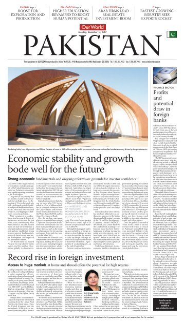 Economic stability and growth bode well for the future - United World