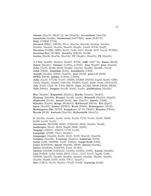 A Selected Bibliography of Publications by, and about, Benoˆıt ...