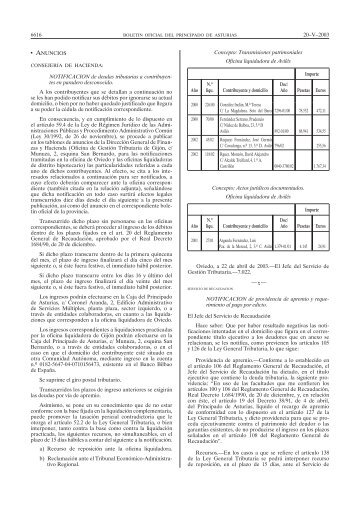 Disposición en PDF - Gobierno del Principado de Asturias