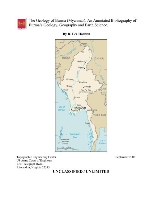 The Geology of Burma - Zomi Online Library