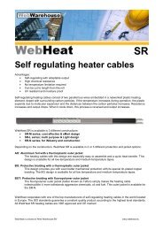 Self regulating heater cables - Web Warehouse BV, WebHeat ...