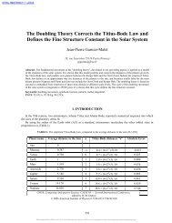 The Doubling Theory Corrects the Titius-Bode Law and Defines the ...