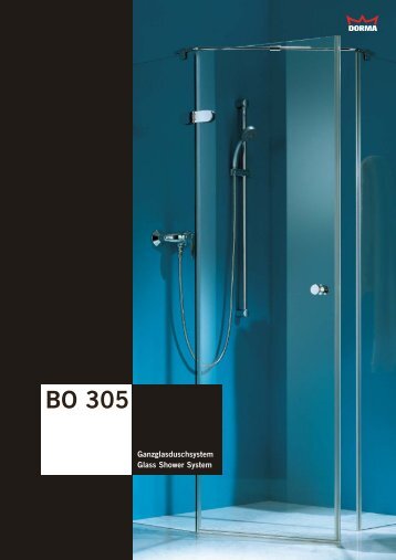 Ganzglasduschsystem BO 305 Glass Shower System ... - gral Systeme