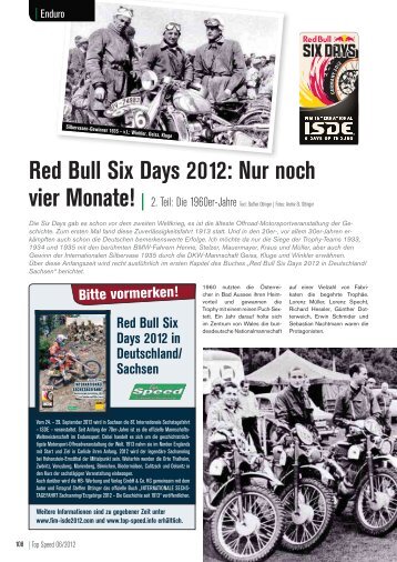 Red Bull Six Days 2012: Nur noch vier