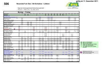 Lübben - Regionale Verkehrsgesellschaft Dahme-Spreewald mbH