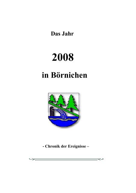 Anhang zur Chronik 2008 - Börnichen