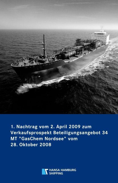 angebot 34 MT "GasChem Nordsee“ vom 28. Oktober 2008 - Hansa ...