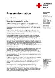 Presseinformation - DRK Ortsverein Aichwald