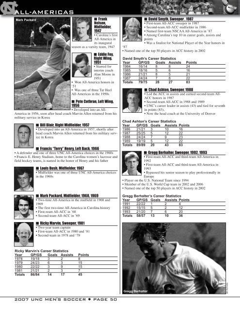 2004 men's soccer guide - North Carolina