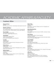 ACADEMIC AFFAIRS & FACULTY - The Art Institutes