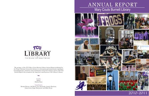 ANNUAL REPORT - TCU Library - Texas Christian University