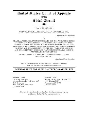 Opening Brief for Appellant/Cross-Appellee - Appellate.net