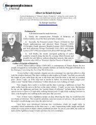 Albert in Relativityland - The General Science Journal, Science ...