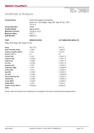 Certificate Of Analysis Sd Fine Chem