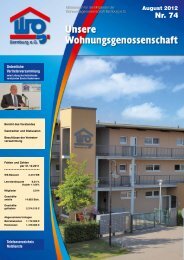 Ordentliche Vertreterversammlung - Wohnungsgenossenschaft ...