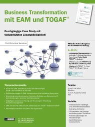 mit EAM und TOGAF ® - Detecon