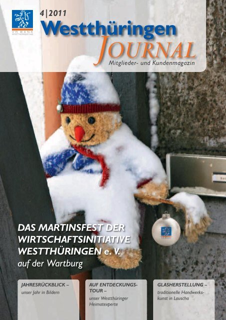 2011 Mitglieder- und Kundenmagazin - VR Bank Westthüringen eG