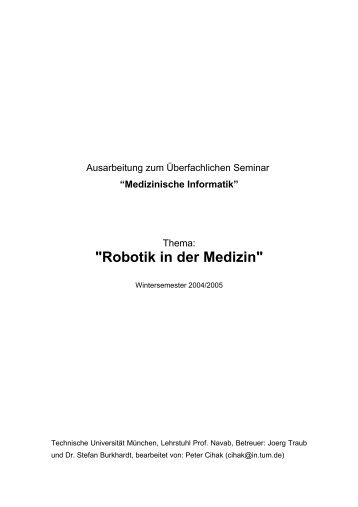 "Robotik in der Medizin" - TUM