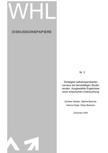 WHL-Diskussionspapier Nr. 2 - AKAD