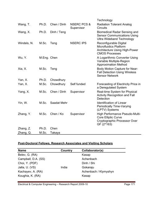 Research Report 2009-2010 - College of Engineering - University of ...