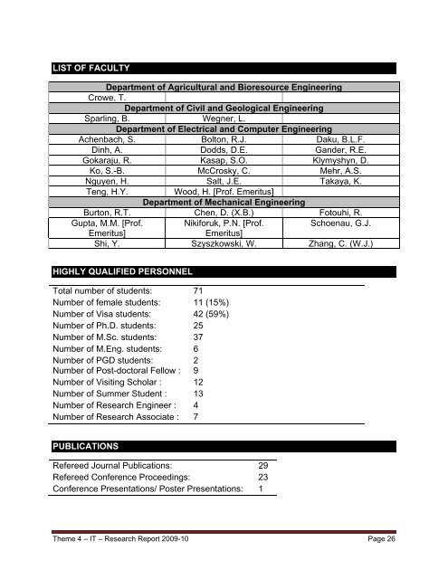 Research Report 2009-2010 - College of Engineering - University of ...