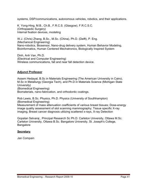 Research Report 2009-2010 - College of Engineering - University of ...