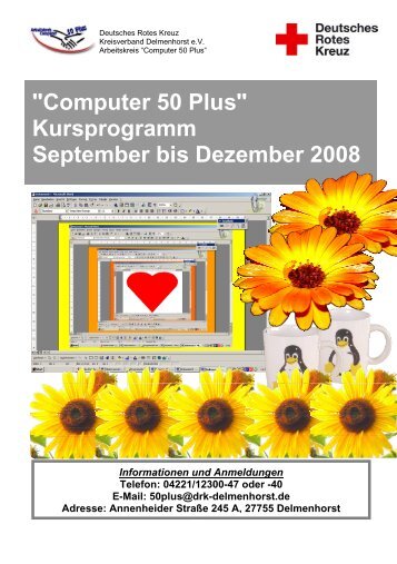 "Computer 50 Plus" Kursprogramm September ... - DRK Delmenhorst