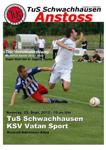 Download ANSTOSS September 2012 - beim TuS Schwachhausen