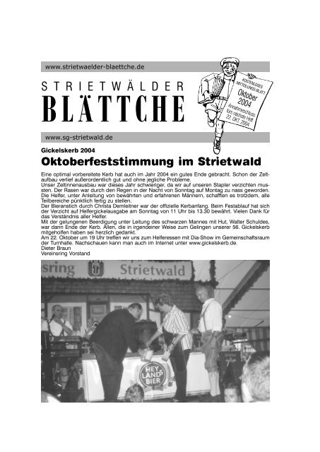 BLATTCHE - Strietwälder Blättche