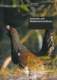 Auerhuhn und Waldbewirtschaftung - Bundesamt für Umwelt ...