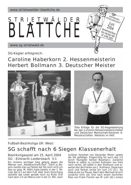 BLATTCHE - Strietwälder Blättche