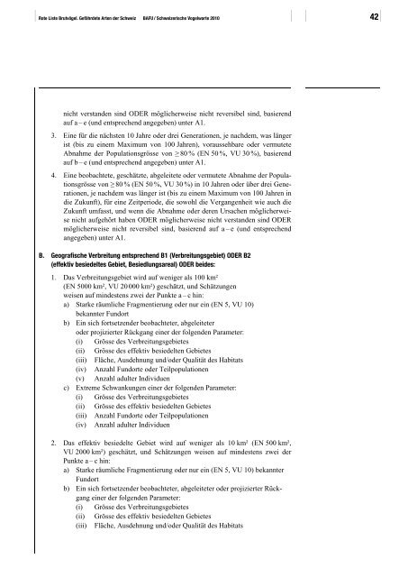 Rote Liste Brutvögel - Schweizer Informationssystem Biodiversität ...