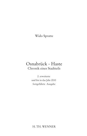 Osnabrück - Haste - H. TH. WENNER · Antiquariat