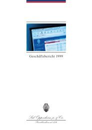 Geschäftsbericht 1999 - Bankhaus Sal. Oppenheim