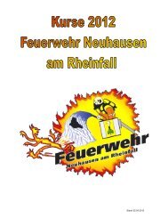 Ausbildungen von 01 - Feuerwehr Neuhausen am Rheinfall