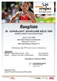 50. SCHNÄLLSCHT SCHAFUUSER BÖLLE 2009