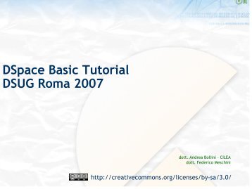 DSpace Basic Tutorial