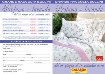 tessera raccolta bollini - Galassia