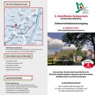 5. Anästhesie-Symposium