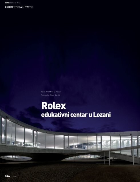 edukativni centar u Lozani - Ana D'Apuzzo