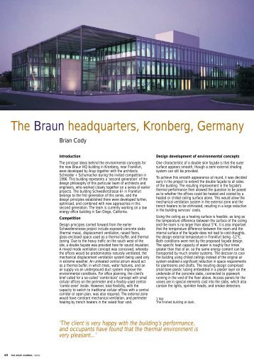 The Braun headquarters, Kronberg, Germany - Arup