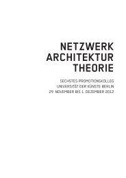 NETZWERK ARCHITEKTUR THEORIE - architekturtheorie.eu