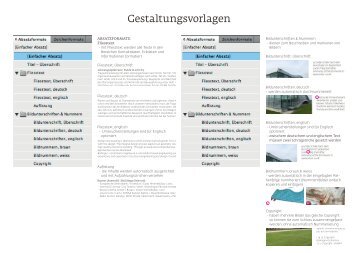 Gestaltungsvorlagen - Springer Architektur