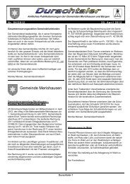Durachtaler Ausgabe April 2012 - Gemeinde Merishausen