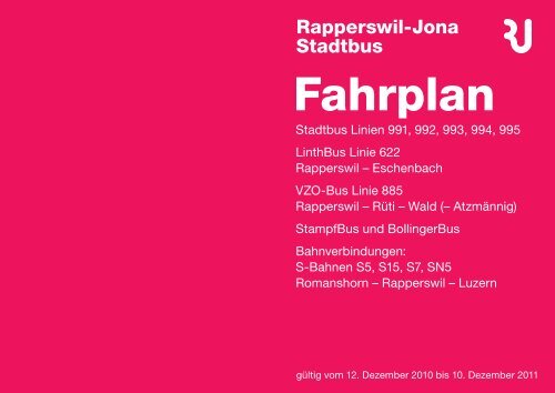 Stadtbus Fahrplan 2010-11