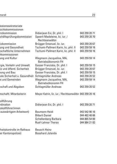 Staatskalender des Kantons Zürich 2012/2013 - Newsletter - Kanton ...