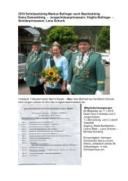 2010 Schützenkönig Markus Bollinger auch Bezirkskönig Keine ...