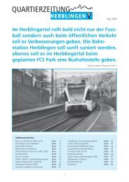 Quartierzeitung Mai 2009 - Quartierverein Herblingen