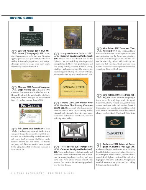 BUYING GUIDE - Wine Enthusiast Magazine